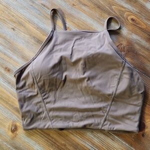 BuffBunny Mocha Brown Ivy Crop